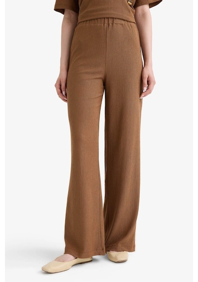 Defacto Straight Fit Bürümcük Pantolon E9890ax25aubn132 Kahve