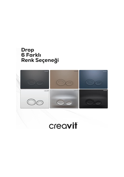Creavit Drop Cappucino Kumanda Paneli GP2002.06 Kahverengi