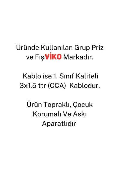 Multi-let Siyah 3'lü 10 M 10 Metre Uzatma Kablosu Topraklı Çocuk Korumalı Diğer