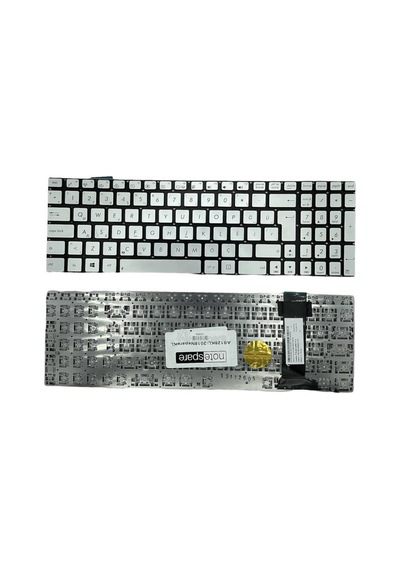 Asus İle Uyumlu G550jk, G550jx, Gl550j, N550, N550ja, N550jk Notebook Klavye Gümüş Gri Tr