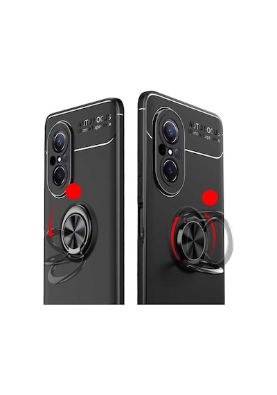 Zore Huawei Nova 9 Se Kılıf Msra Ravel Silikon Kapak - Siyah Siyah