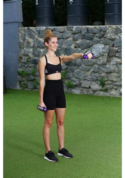 Slazenger Tutacaklı Neopren Dambıl 1 Kg + 1 Kg