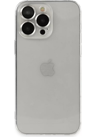 Newface Apple İphone 13 Pro Max Kılıf Luko Lens Silikon - Gümüş