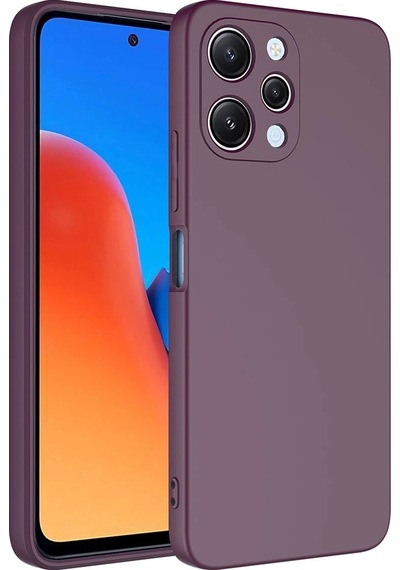 Xiaomi Redmi 12 Kılıf Zore Mara Lansman Kapak Koyu Mor