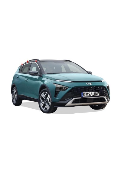 Omsa Hyundai Bayon Krom Üst Cam Çerçevesi 6 Parça 2021 Ve Sonrası