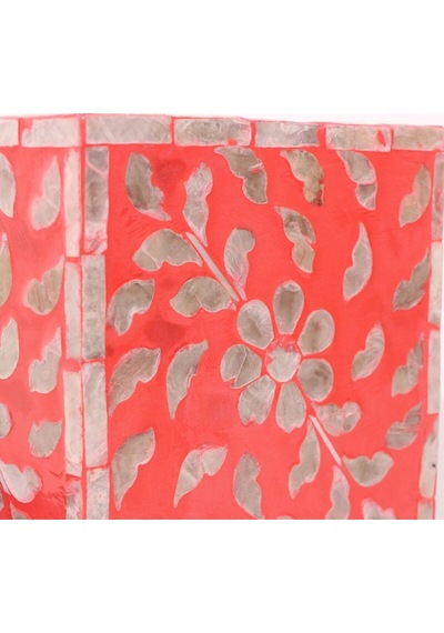 Anita Sedefli Dikdörtgen Peçetelik 23x12x8,5 Cm Kırmızı
