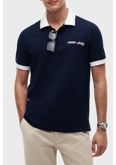 Tommy Jeans Logolu Pamuklu Standart Fit Düğmeli Polo Yaka T Shirt Erkek Polo Yaka T Shirt Dm0dm23036 C1g Lacivert Tommy Jeans Logolu Pamuklu Standart Fit Düğmeli Polo Yaka T Shirt Erkek Polo Yaka T Shirt Dm0dm23036 C1g Lacivert