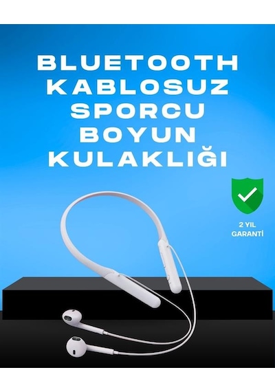 Kablosuz Bluetooth Kulaklık Boyun Askılı 100 Saat Pil Ömrü