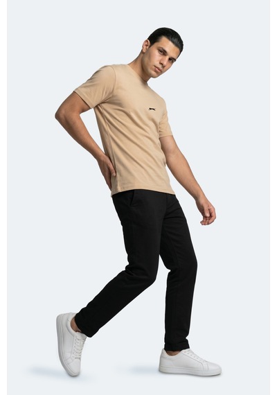 Slazenger Rosalva T Erkek Pamuklu Bej Tişört