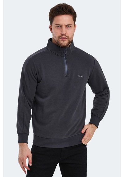 Slazenger Sammy In Erkek Sweatshirt Koyu Gri