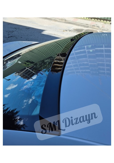 Audi A3 8v Sedan Uyumlu Cam Üstü Tavan Spoileri - Parlak Siyah Piano Black Plastik 2013-2020