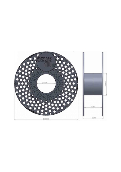 Azurefilm Carbon Fiber Pet 2.85mm 500g Filament
