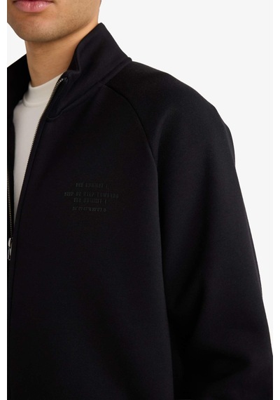 Defacto Boxy Fit İçi Yumuşak Tüylü Sweatshirt E1367ax26spbk81 Siyah-bk81