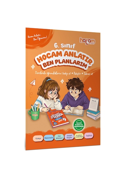 Hocam Anlatır 6. Sınıf Konu Anlatımlı Yazılı Provaları Tamamı Video Destekli-hediye Planlama Kitapçığı-169889