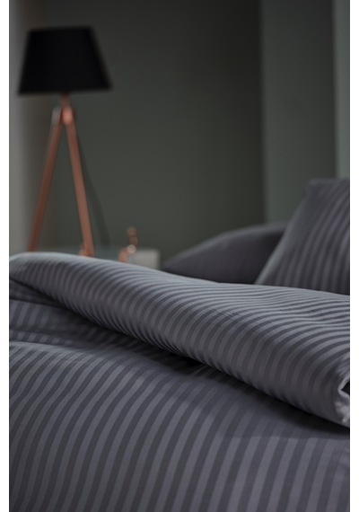 Doqu Home Saten Artline Nevresim Takımı Çift King Size - Gri