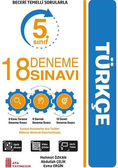 Ata Yayıncılık 5. Sınıf 18 Deneme Sınavı Türkçe