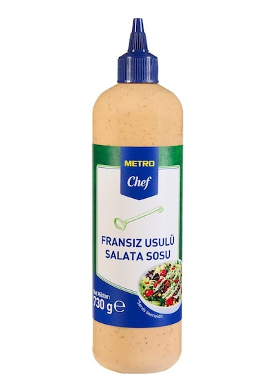 Metro Chef Fransız Usulü Salata Sosu 730 G Yeşil Salata Ve Tavuklu Salatalar İ 2'li Ekonomik Tarı