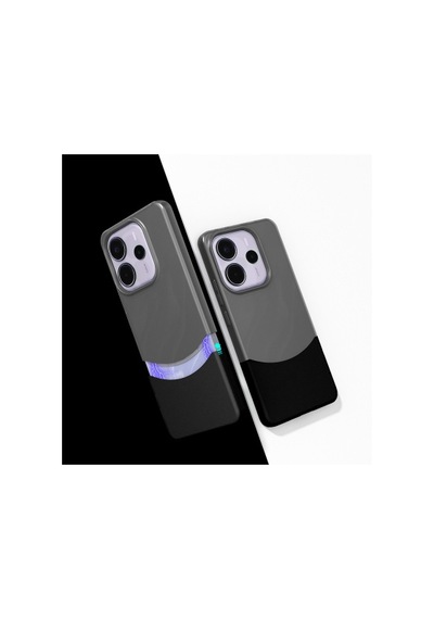 Lexroo Xiaomi Redmi Note 14 4g Mıknatıslı Duble İnce Kılıf - Siyah