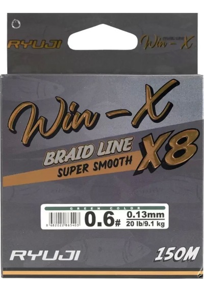İp Örgü Misina - 8 Kat - Ryuji Winx X8 - 150mt - Yeşil - 0.13mm 31816607
