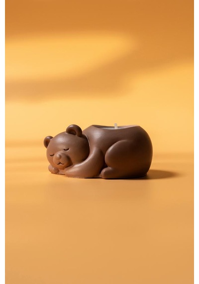 Rufus Concept Ayı Tealight Silikon Mumluk Kalıbı
