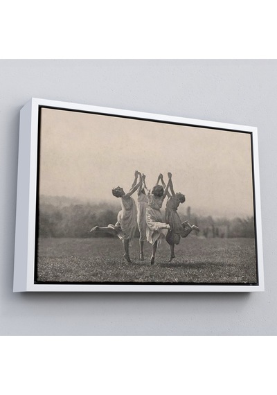 Çerçeveli İsviçreli Fotoğrafçı Frederick Boissonnas Dans Eden Kadınlar Tablosu-6656