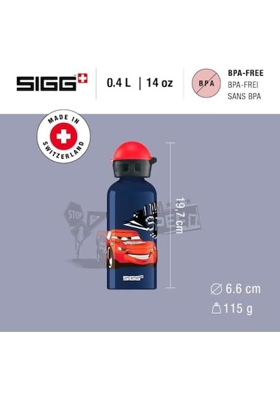 Sıgg Switzerland 8563.00 Cars Speed 0.4 Lt Çocuk Matarası