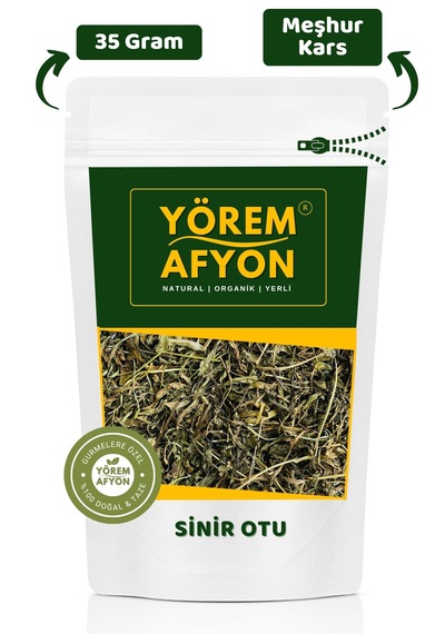 Yörem Afyon Meşhur Kars Yöresinden Dağ Eteklerinden Toplanmış Sinir Otu Plantago Lanceolata 35gr.