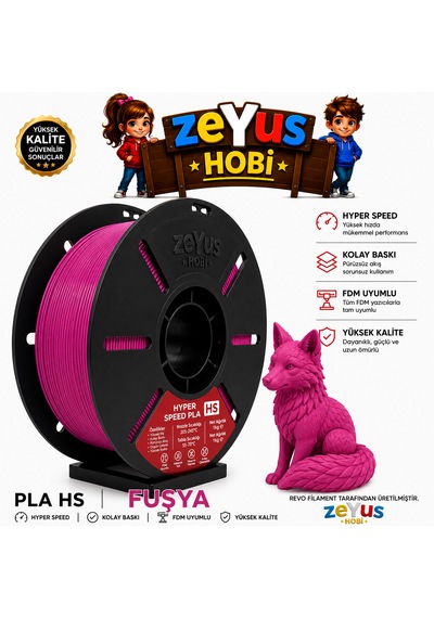 Generic Pla Hs Hyper Speed Filament Fuşya 1.75 Mm 1000 Gr Fuşya Filament