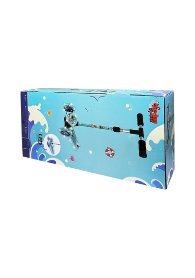 Işıklı Scooter 3 Tekerlekli Ledli Pembe Mavi Mavi