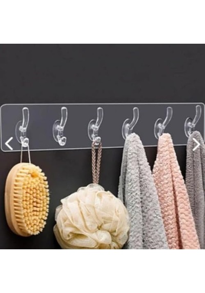 Li Şeffaf Süper Yapışkan Askı Banyo Mutfak Düzenleyici Askı Kendinden Yapışkanlı Çok Renkli
