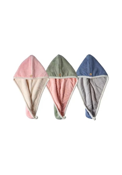 Xiyyadms 3'lü Mikrofiber Saç Havlusu - Süper Emici, Düğmeli, Hızlı Kurutma Pembe, Mavi, Yeşil Pembe Xiyyadms 3'lü Mikrofiber Saç Havlusu - Süper Emici, Düğmeli, Hızlı Kurutma Pembe, Mavi, Yeşil Pembe