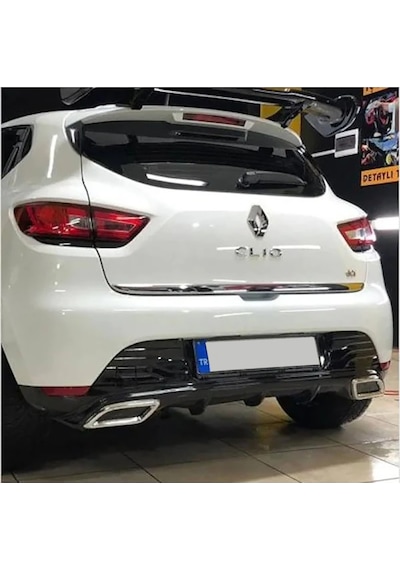 Renault Clio 4 Sport P Black Difüzör Krom Egzos Ucu 2012-2016