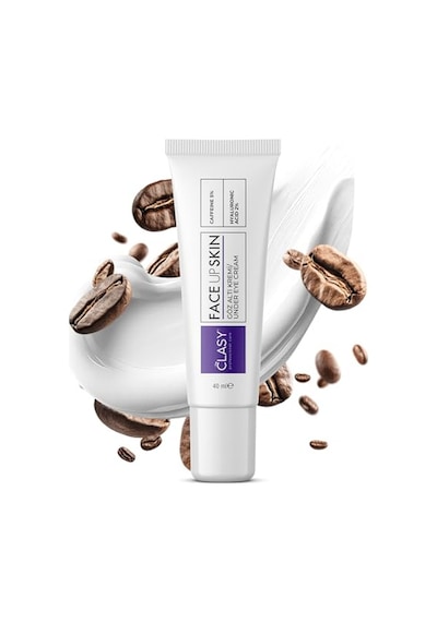 Clasy Care Göz Altı Kremi Morluk Ve Şişlik Karşıtı %5 Kafein +%2 Hyalüronik Asit Kırışıklık, Torba Ve İnce Çizgiler İçin Aydınlatıcı Göz Kremi Kore Esintili Göz Çevresi Kremi, 40 Ml