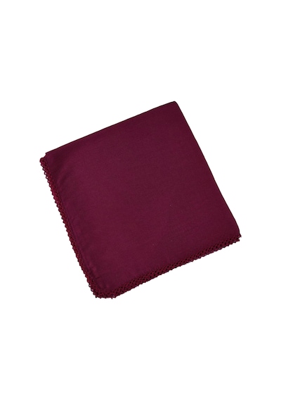 Mim Eşarp İğne Oyalı Yazma Sdıoy1001 Bordo