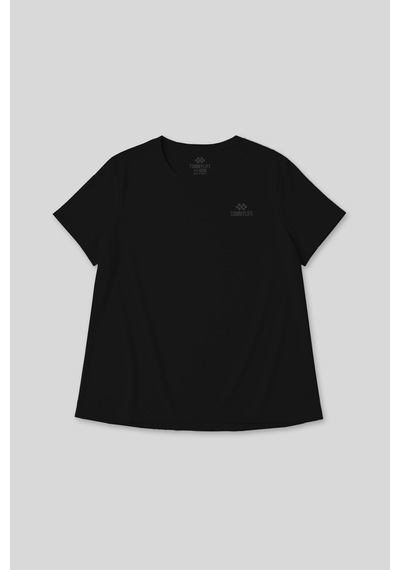 Tommylife Rahat Form 3lü Paket Siyah-beyaz-haki Battal Kadın T-shirt - 97308 Siyah - Yeşil
