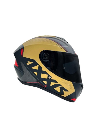 Axxis Draken S Kask Mat Gold - Siyah