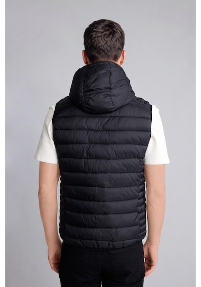 Defacto Su İtici Slim Fit Kapüşonlu Yelek N4652az26aubk27 Siyah-bk27