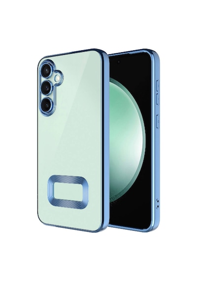 Galaxy Uyumlu S23 Fe Kılıf Kamera Lens Korumalı Logo Gösteren İnce Hafif Pazarplus Sierra Mavi