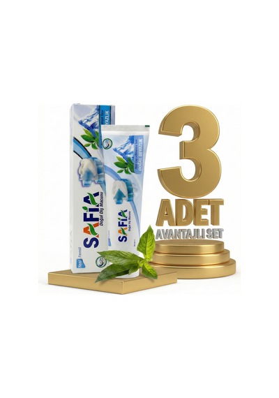 Safia Diş Macunu Yeşil Çay Ve Himalaya Tuzu 3x60 Ml