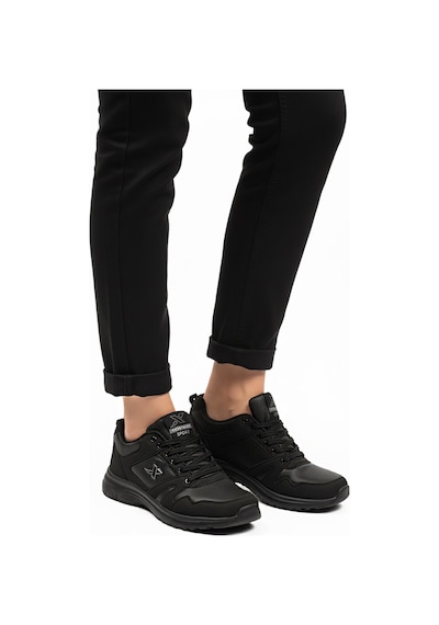 Siyah Hafif Esnek Unisex Spor Ayakkabı Xstep 020-cilt G Siyah-siyah