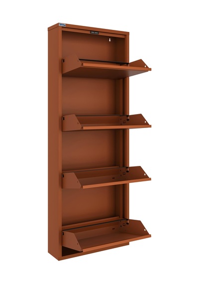 Ceha 4'lü Metal Ayakkabılık - Taba K.AYK-4/P8004