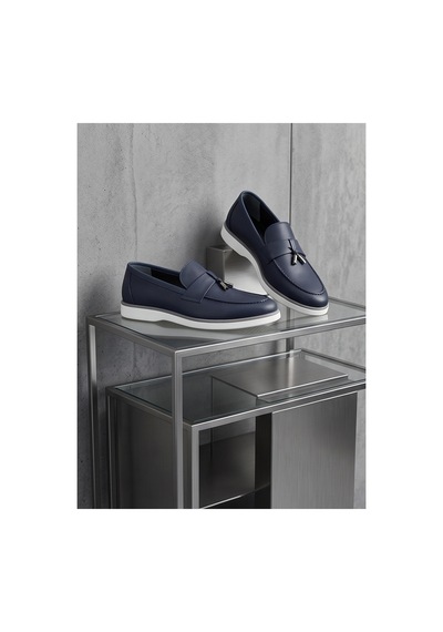 Crc Ayakkabı Handmade Lacivert Leather Men's Oxford - Executive Elite Seri