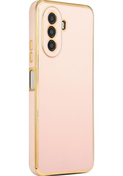 Huawei Nova Y70 Kılıf Zore Bark Kapak Rose Gold