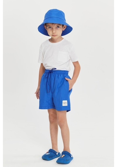 Benitto Kids Düz Erkek Çocuk Deniz Şortu 7005-mavi Mavi