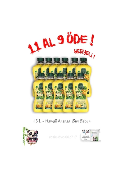 11 Al 9 Öde Hawaii Ananas Sıvı Sabun 1.5 L Diğer