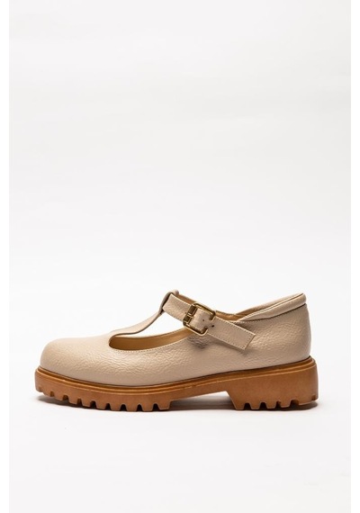 Kadın Loafer Deri Toka Detaylı Ayakkabı Merry 001