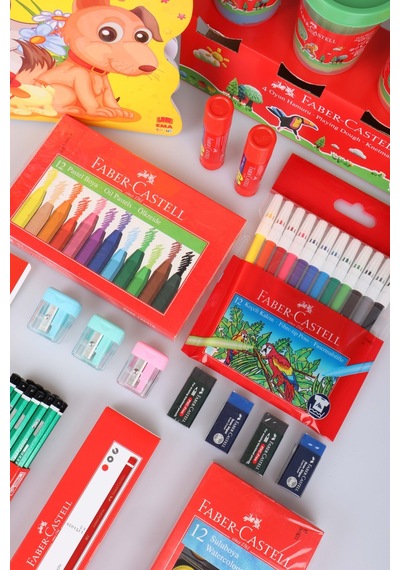 Orjinal Faber-castell Premium 102 Parça Boyama Seti Pastel Boya,boyama Kitabı,sulu Boya,oyun Hamuru