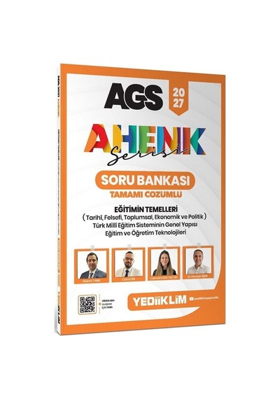 Yediiklim 2027 Meb-ags Eğitimin Temelleri Soru Bankası Çözümlü Ahenk Serisi - Bülent Tanık, Can Köni