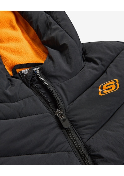 Skechers B Puffer Jacket Büyük Erkek Çocuk Siyah Mont Sk2620140-1602