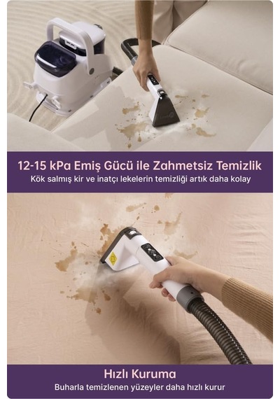 Tr Jjb-747-a Buharlı Koltuk Halı Yıkama Ve Leke Çıkartma Makinesi-beyaz
